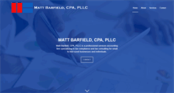 Desktop Screenshot of mattbarfieldcpa.com