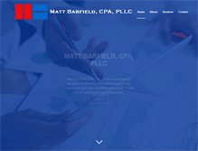 Tablet Screenshot of mattbarfieldcpa.com